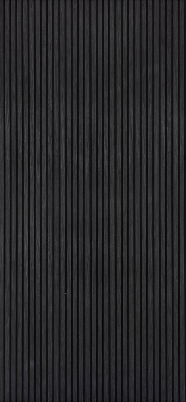 Graphite Oak Acoustic Slat Panels 118"