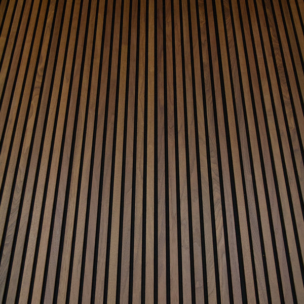 Acoustic Wood Slat Panels - Walnut SL-W01 - Slat Wall and Ceiling