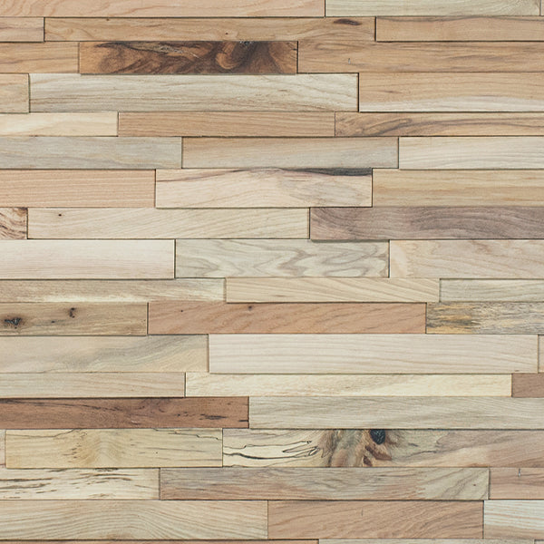 3D Stacked Natural Hickory